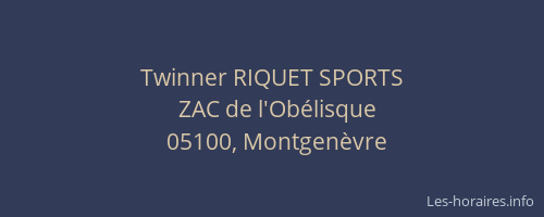Twinner RIQUET SPORTS