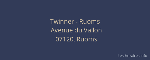 Twinner - Ruoms