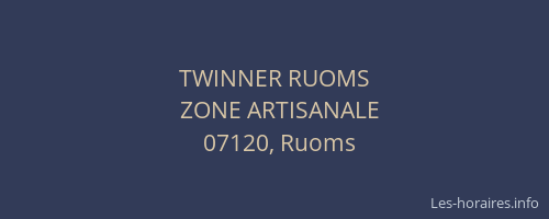 TWINNER RUOMS