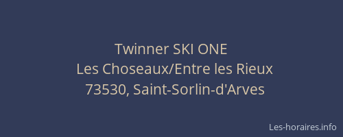 Twinner SKI ONE