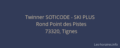 Twinner SOTICODE - SKI PLUS