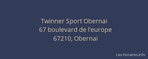 Twinner Sport Obernai