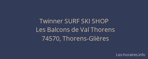 Twinner SURF SKI SHOP