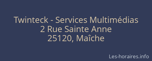 Twinteck - Services Multimédias