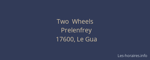 Two  Wheels