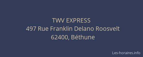 TWV EXPRESS