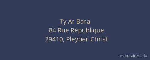 Ty Ar Bara