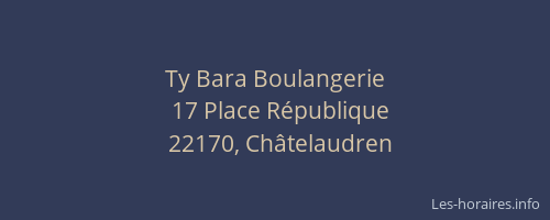 Ty Bara Boulangerie