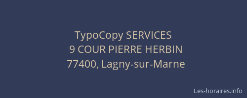 TypoCopy SERVICES