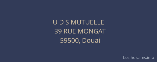 U D S MUTUELLE