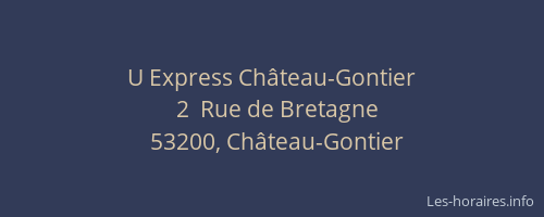 U Express Château-Gontier
