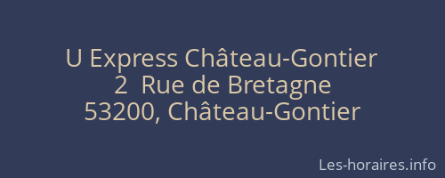 U Express Château-Gontier