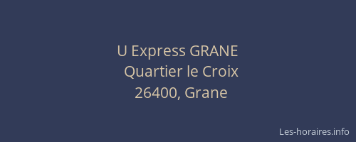 U Express GRANE
