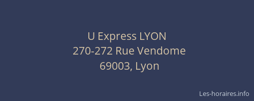 U Express LYON