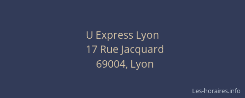 U Express Lyon