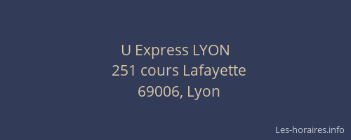 U Express LYON