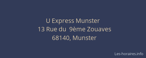 U Express Munster