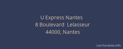 U Express Nantes