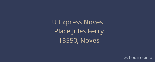 U Express Noves