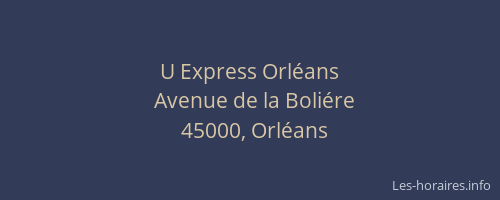 U Express Orléans