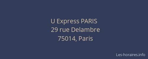 U Express PARIS