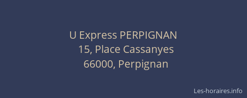 U Express PERPIGNAN