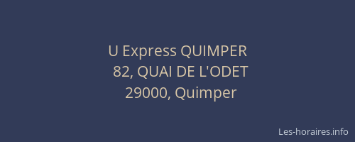 U Express QUIMPER