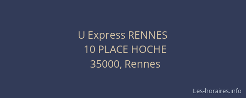 U Express RENNES
