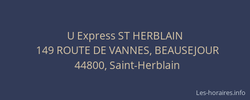 U Express ST HERBLAIN