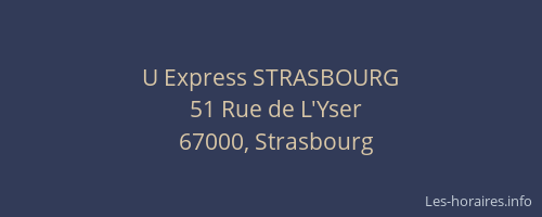 U Express STRASBOURG