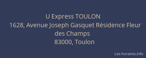 U Express TOULON