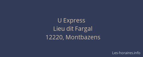 U Express