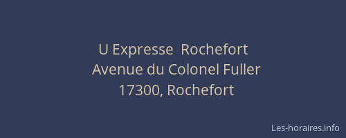 U Expresse  Rochefort
