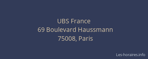 UBS France