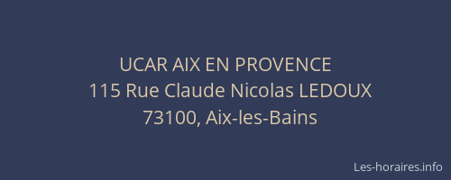 UCAR AIX EN PROVENCE