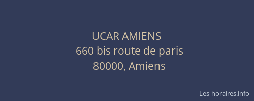 UCAR AMIENS