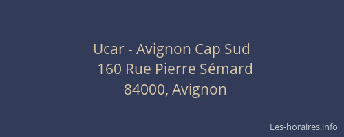 Ucar - Avignon Cap Sud