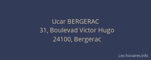Ucar BERGERAC