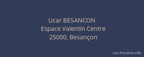 Ucar BESANCON