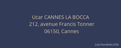 Ucar CANNES LA BOCCA