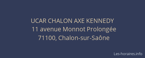 UCAR CHALON AXE KENNEDY