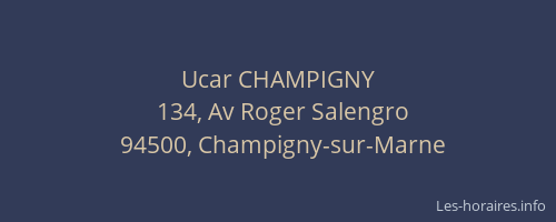 Ucar CHAMPIGNY