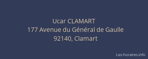 Ucar CLAMART