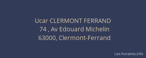 Ucar CLERMONT FERRAND