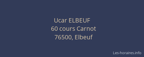 Ucar ELBEUF