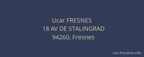 Ucar FRESNES