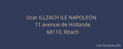 Ucar ILLZACH ILE NAPOLEON