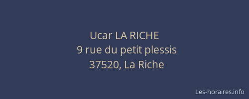 Ucar LA RICHE
