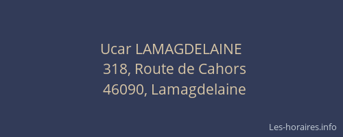 Ucar LAMAGDELAINE