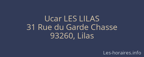 Ucar LES LILAS